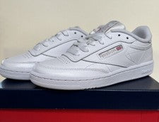Zapatos deportivos para mujer Reebok Club C 85 blanco gris claro BS7685 talla 6,5