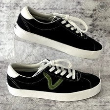 Nuevo - Sin Caja - VANS Sport Bajo Negro/Verde/Blanco Gamuza - Hombre 4.0 Mujer 5.5