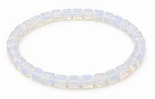 Opal Glas Stretch Edelstein Armband – Größe individuell für deine perfekte Pass