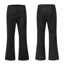 Pantalones de campana acampanados para hombre cintura elástica escenario rendimiento pantalones bootcut moda