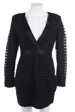 MISSGUIDED Kleid Party Lochspitze D 38 schwarz NEU