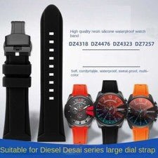 Correa de reloj de silicona adecuada para Diesel DZ4318 DZ7395 DZ4496 DZ4323 impermeable...