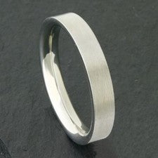 Anillo de acero inoxidable anillo de banda estrecho simple anillo de amistad mujer hombre 5 mm