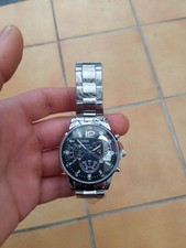 Montre Homme Quartz Bracelet Argenté Cadran Moderne Chic – En excellent état