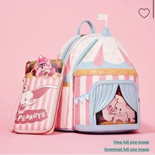 Mini mochila y billetera Loungefly Dumbo exclusiva para carpa de circo iluminada