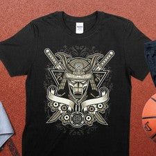 Camiseta Top Estampado Temático Novedad Samurai Estilo Vintage Para Hombre Unisex #26