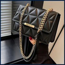Bolso de hombro de cadena de moda para mujer, elegante bolso cuadrado pequeño para mujer