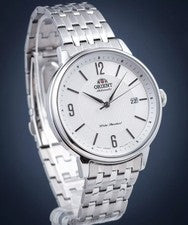 Reloj Automático Hombre Orient Contemporáneo RA-AC0J10S10B - Esfera Blanca Acero 50M
