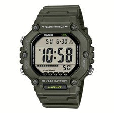 Orologio Multifunzione Casio AE-1600HX-3AVEF WR10ATM Luce - Listino 39,90 euro