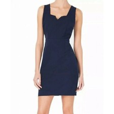 Mini Vestido Vaina Bar III Para Mujer Sin Mangas Azul Marino Blazer Talla Mediana Nuevo con Etiquetas, $80