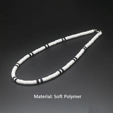 Collar de cuentas de coco tribal concha de puka surfista joyería boho para hombre