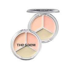 Corrector triple olla THE SAEM Cover Perfection brillo 6 g 3 colores K-Beauty