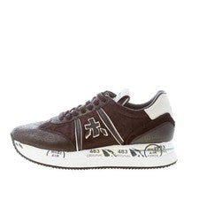 PREMIATA scarpe donna Sneaker Conny 6987 pelle e tessuto cangiante nero bianco