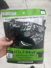 Camiseta Style Wear cuello redondo para hombre de algodón talla L