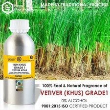 Aceite de perfume concentrado VETIVER (KHUS) 100 ml de PARAG FRAGRANCES