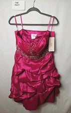 Vestido Let's Fashion rosa con lentejuelas con correa extraíble para mujer talla 2XL