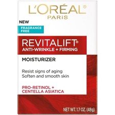 Crema facial y cuello antienvejecimiento L'Oreal Paris Revitalift sin perfume 1,7 oz