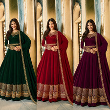 Nuevo vestido de novia étnico indio de Bollywood de diseñador para mujer