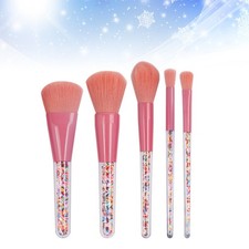 Juego de maquillaje con mango de gránulos de colores de 5 piezas suministros cosméticos para el cuidado de la belleza