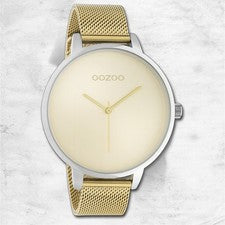 Oozoo Reloj De Pulsera Para Dama Timepieces Analógico De Metal Dorado UOC10863