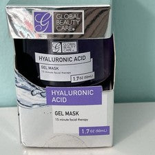 Mascarilla facial en gel de ácido hialurónico 1,7 oz./50 ml. NUEVO en caja Global Beauty Care