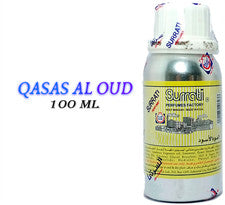 Aceite de perfume concentrado Qasas Al Oud Surrati, envasado de 100 ml, aceite Attar.