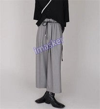 Pantalones informales sueltos de pierna ancha para hombre Pantalones de traje de moda japonesa