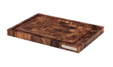 Tabla de trenzar Continenta tabla de cortar madera de acacia ranura de jugo 36,5 x 25 x 3 cm