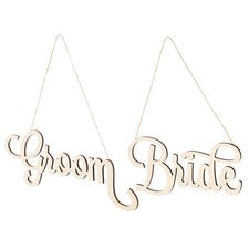 Decoración Colgante Madera 30x11,5cm Diseño Letra Único para Hogar y Dormitorio