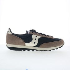 Saucony Trainer 80 S70884-12 Hombres Negro Gamuza Estilo de Vida Tenis Zapatos