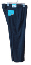 Pantalones estilo chino SAVANE elásticos delanteros planos calce recto, 34 x 30 - NUEVO