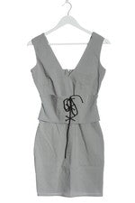 Vestido mujer Ad Lib elegante gris talla 36 poliéster cremallera