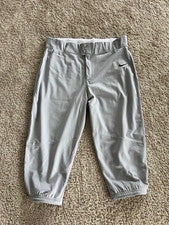 Pantalones de béisbol Nike Team Vapor Select estilo Knicker grises para hombre XL BQ5400 052 NUEVOS CON ETIQUETAS
