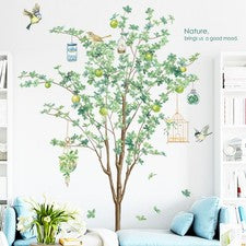 2 calcomanías de pared calcomanías decorativas de pared para el hogar diseño de patrón de árbol calcomanías de pared