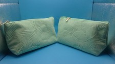 2 bolsas de cosméticos Ulta Beauty verde 8 X 6 nuevas sin etiquetas