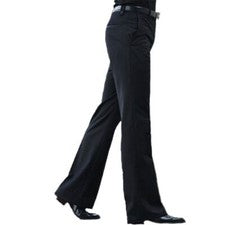 Pantalones Acampanados Formales Hombres Pantalones Campana Parte Inferior Pantalón Delgado Traje de Baile Pantalones For
