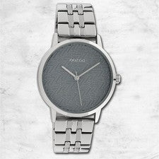 Oozoo Reloj De Pulsera Unisex Timepieces Analógico De Metal Plateado UOC10555