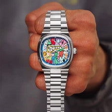 Nuevo reloj de pulsera cuadrado para hombre. Acero inoxidable genuino de alta gama. Regalo impermeable