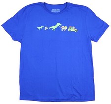 Camiseta Parque Jurásico Para Hombres - Imagen de Persecución de Dinosaurio Estilo Chibi Cutsie