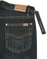 Jeans de mezclilla para hombre - estilo europeo de COMPANEROS con rayas mezcladas