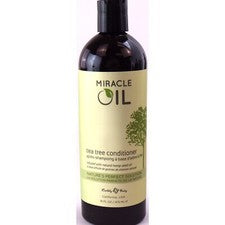 Acondicionador Earthly Body Miracle Oil árbol de té 16 oz para el cuidado del cuero cabelludo y la salud del cabello