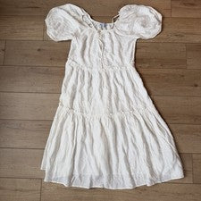 Vestido Lucy Paris Maddox Midi en Niveles Para Mujer Talla Pequeña Boho Chic Cottage Core