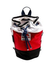 Mochila de Lona Marc Jacobs Roja Blanca Negra Deportiva Nylon Unisex Cubo Eslinga NUEVA