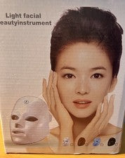 Mascarilla facial de fotonterapia con luz LED de 7 colores para el cuidado facial de la piel arrugas