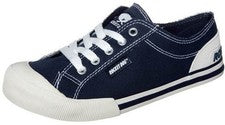 Rocket Dog Jazzin Azul Marino Blanco Nuevo Mujeres Entrenadores de Lona con Cordones Zapatos Botas