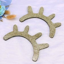 2 pares de pegatinas de pared en forma de pestañas para decoración de habitación infantil hogar