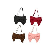 Elegante bolso de hombro ligero con lazo para mujer - ideal como
