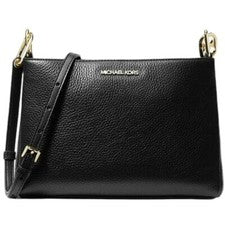 Bolso Bandolera Michael Kors Trisha Para Mujer Cuero Mediano - Negro...