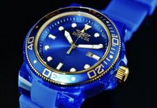 Reloj Invicta Para Hombre 52mm GRAND PRO DIVER CAJA ANATÓMICA Etiqueta Azul Tono Azul/Dorado
