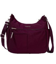 Bolso Bandolera Baggallini Mujer Securtex Antirrobo Tiempo Libre, Morera
